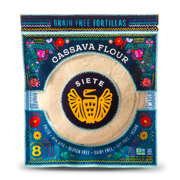 Cassava & Coconut Tortillas | 6 Packs | Siete Family Foods ...