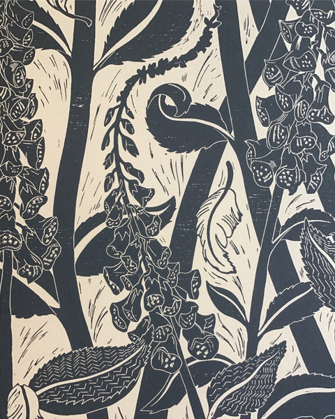 'Varx’ - limited edition, double block print – bonfieldblockprinters