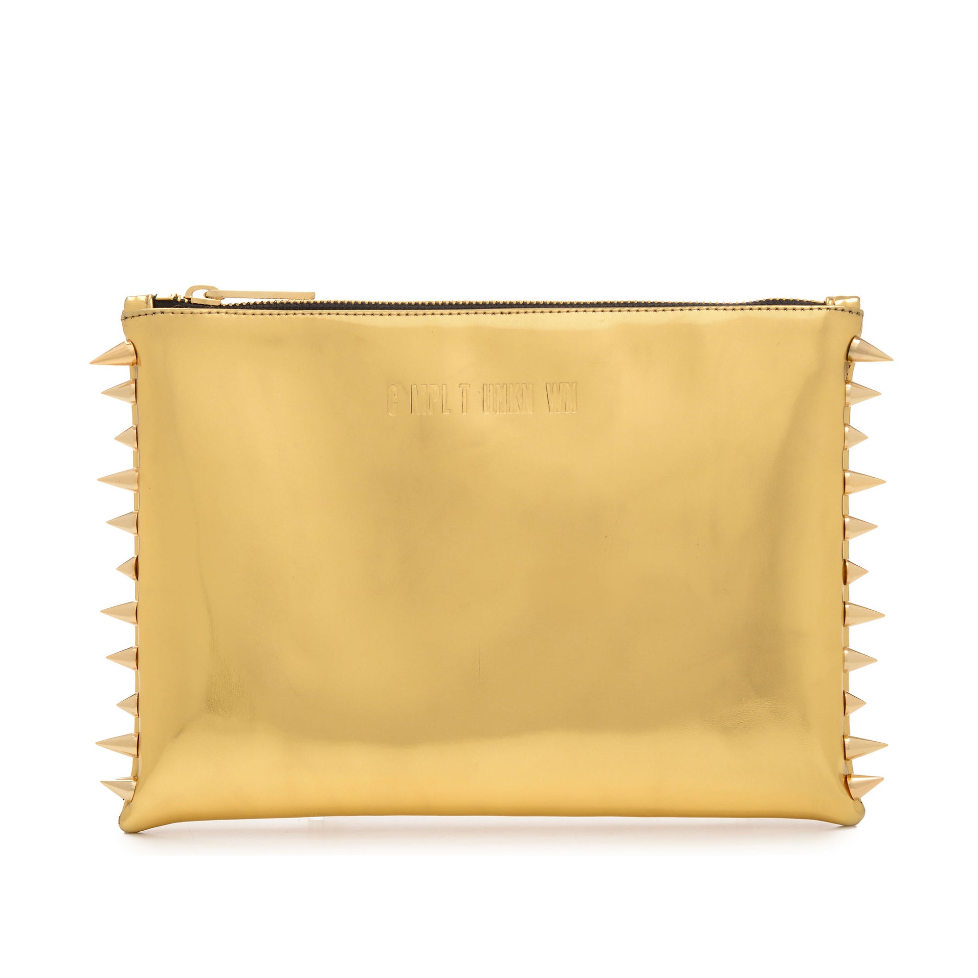 GOLD METAL CLUTCH BAG – Cmplt Unknwn