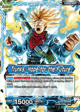 Dragon Ball Super TCG | BT2-035 Trunks - Trunks, Hope for the Future ...