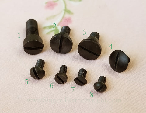 Early Black Singer Featherweight Screws