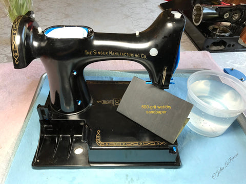 Ready to sand a Singer Featherweight