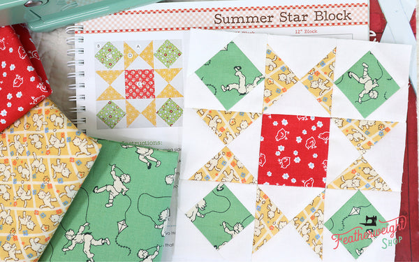 Farm Girl Vintage Sampler Quilt Sew Along with the Featherweight Shop