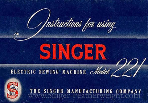 Singer Featherweight 221 Blue Manual