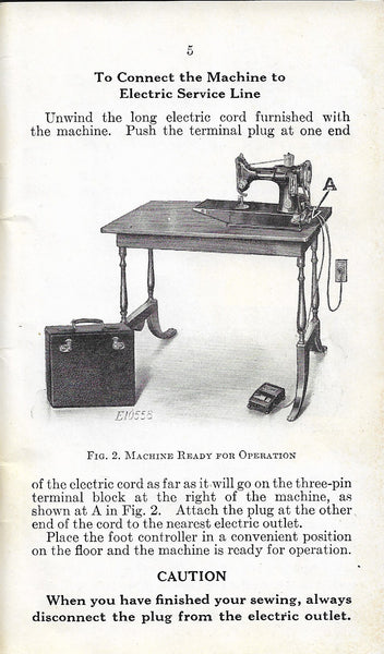 Singer Featherweight 221 Early Metal Foot Controller Manual Photo