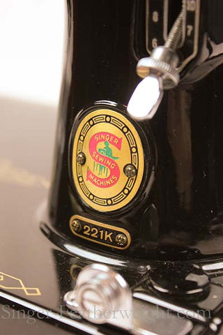 Singer Featherweight Red S Badge