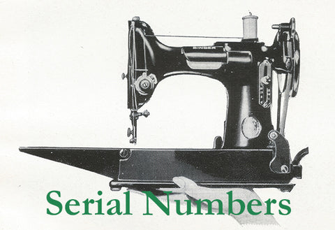 Singer Featherweight 221 222 221K 221J Serial Numbers & Date Charts