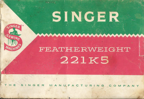 Tan Singer Featherweight 221K5 Instruction Manual