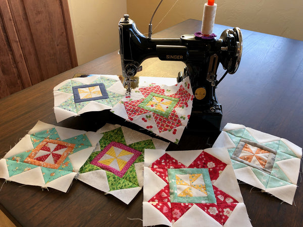 Lori Holt Farm Girl Vintage quilt Sew Along with the Featherweight Shop 
