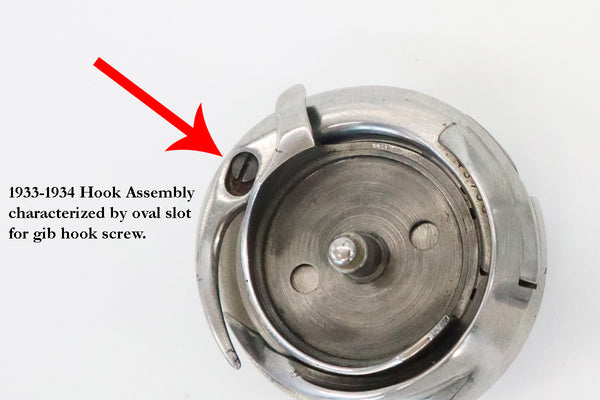 1933 - 1934 Early Hook Assembly on the Singer Featherweight 221