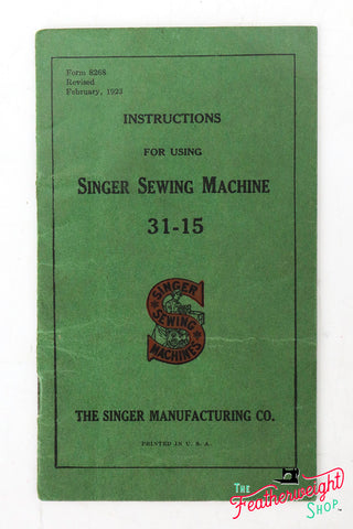 Manual, Singer 31 (Vintage Original)