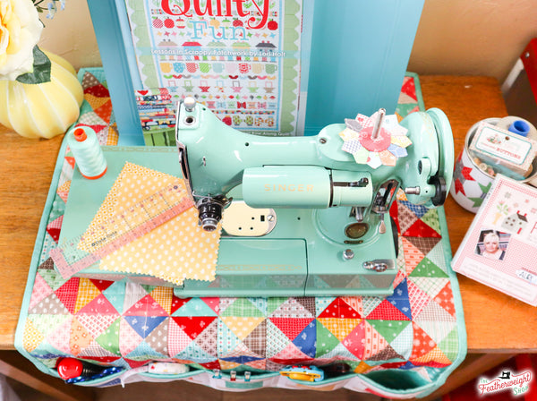 Lori Holt Sewing Machine Cover & Mat for the Singer Featherweight