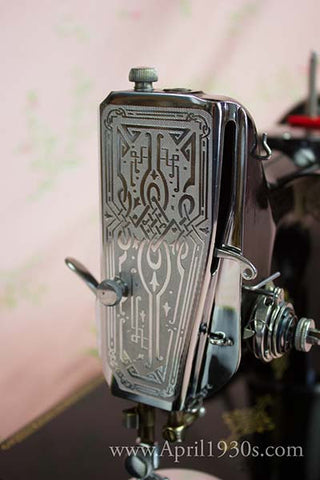 Singer Featherweight 221 Early Scrolled Faceplate