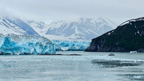 Stunning Hubbard Glacier as seen during a quilting cruise to Alaska in 2024.