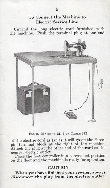 Singer Featherweight 221 Bakelite Foot Controller Manual Photo