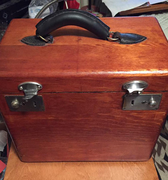 Lynda C.'s wood restored Featherweight case