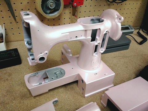 Painted Pink Singer Featherweight 222K