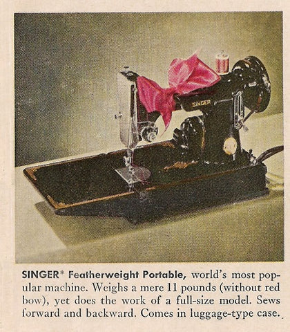 Singer Featherweight 221 Advertisement