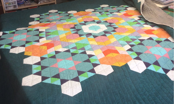 Quilting a King Size Quilt on a Singer Featherweight