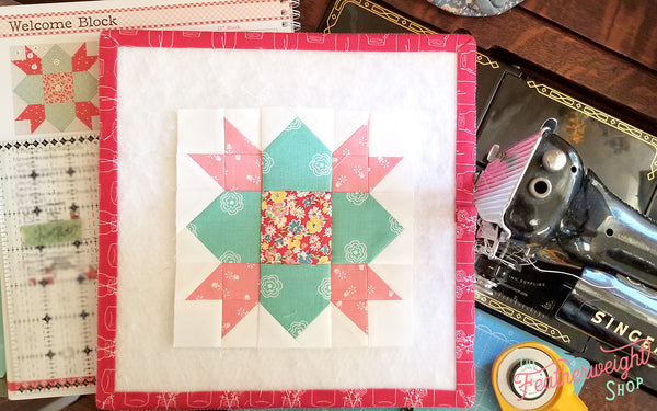 Farm Girl Vintage Sampler Quilt Sew Along with the Featherweight Shop