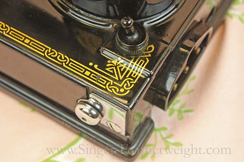 Singer Featherweight 221 Wrap-around Bed Decal