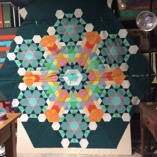 Quilting a King Size Quilt on a Singer Featherweight