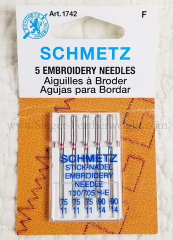 Schmetz Sewing Needles Universal 80/12 fits Singer 221 – The Singer  Featherweight Shop