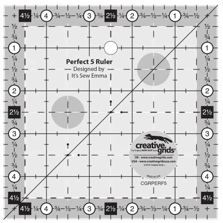 Cutting Ruler, CREATIVE GRIDS Turn Around Square 4 1/2 – The Singer  Featherweight Shop