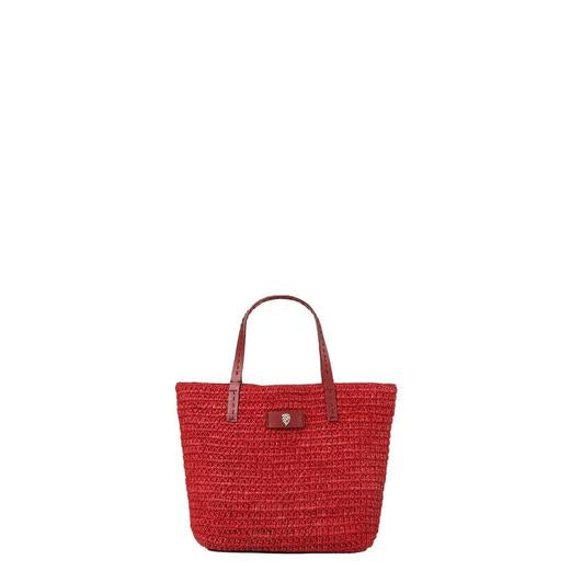 mini raffia bag