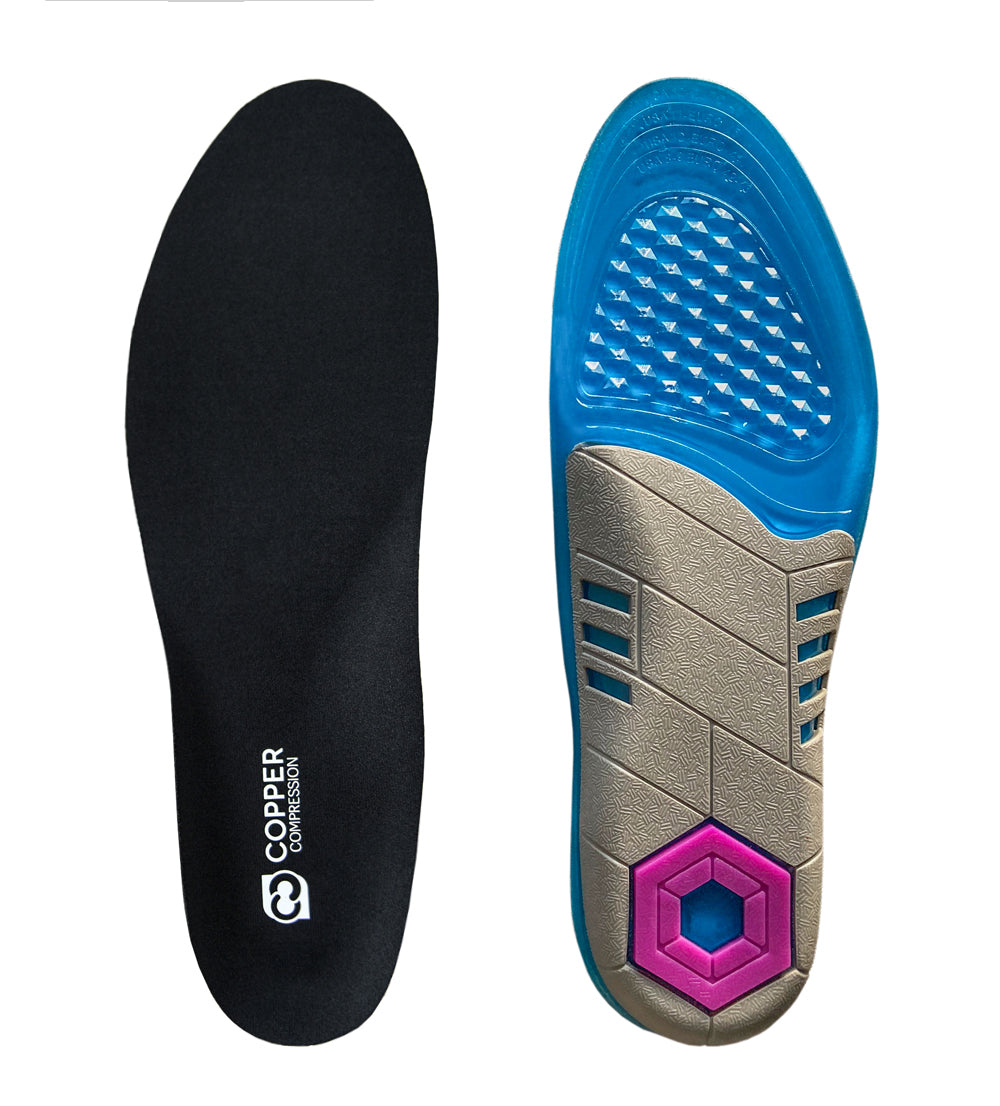 Copper Compression Gel Shoe Insoles for 