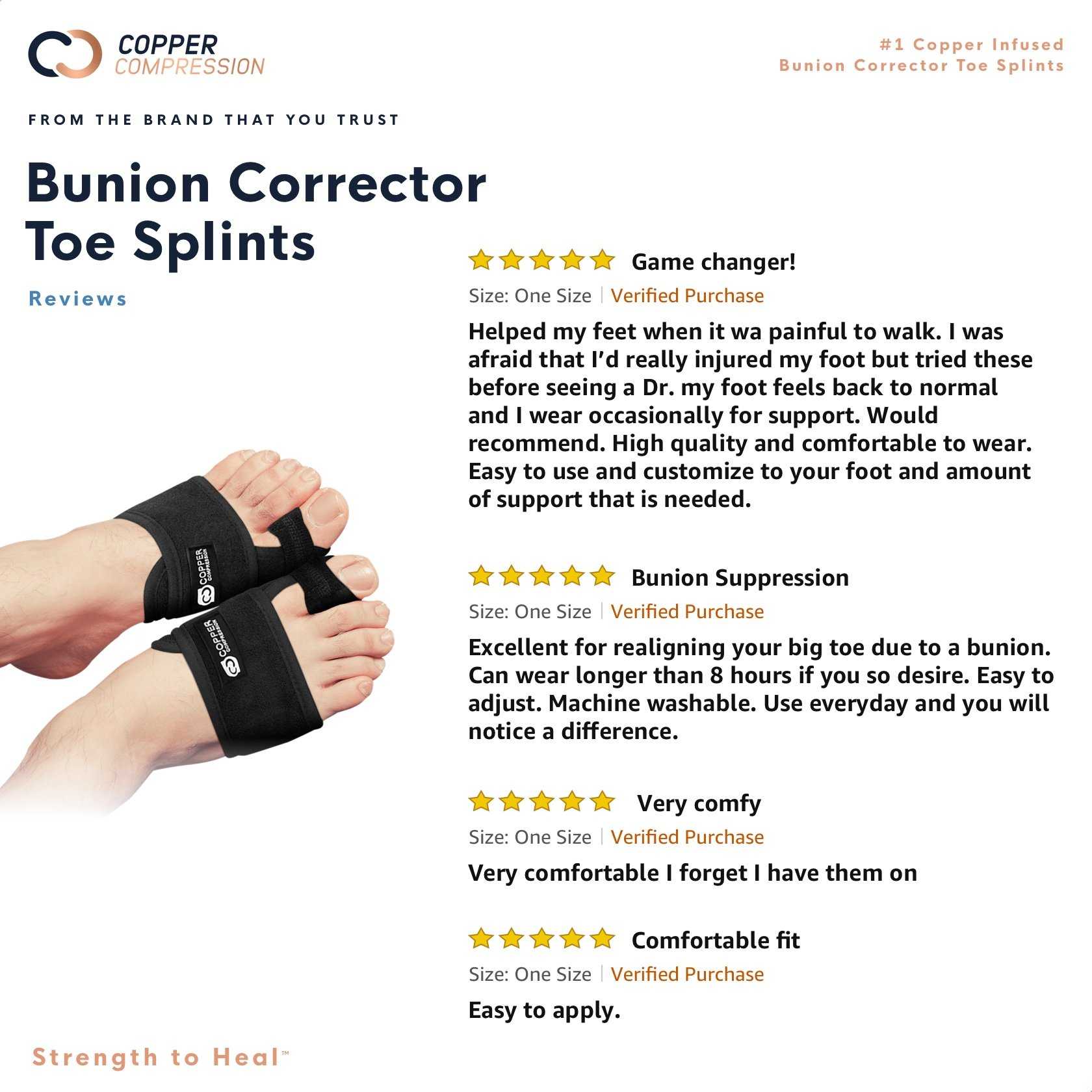 copper compression bunion corrector
