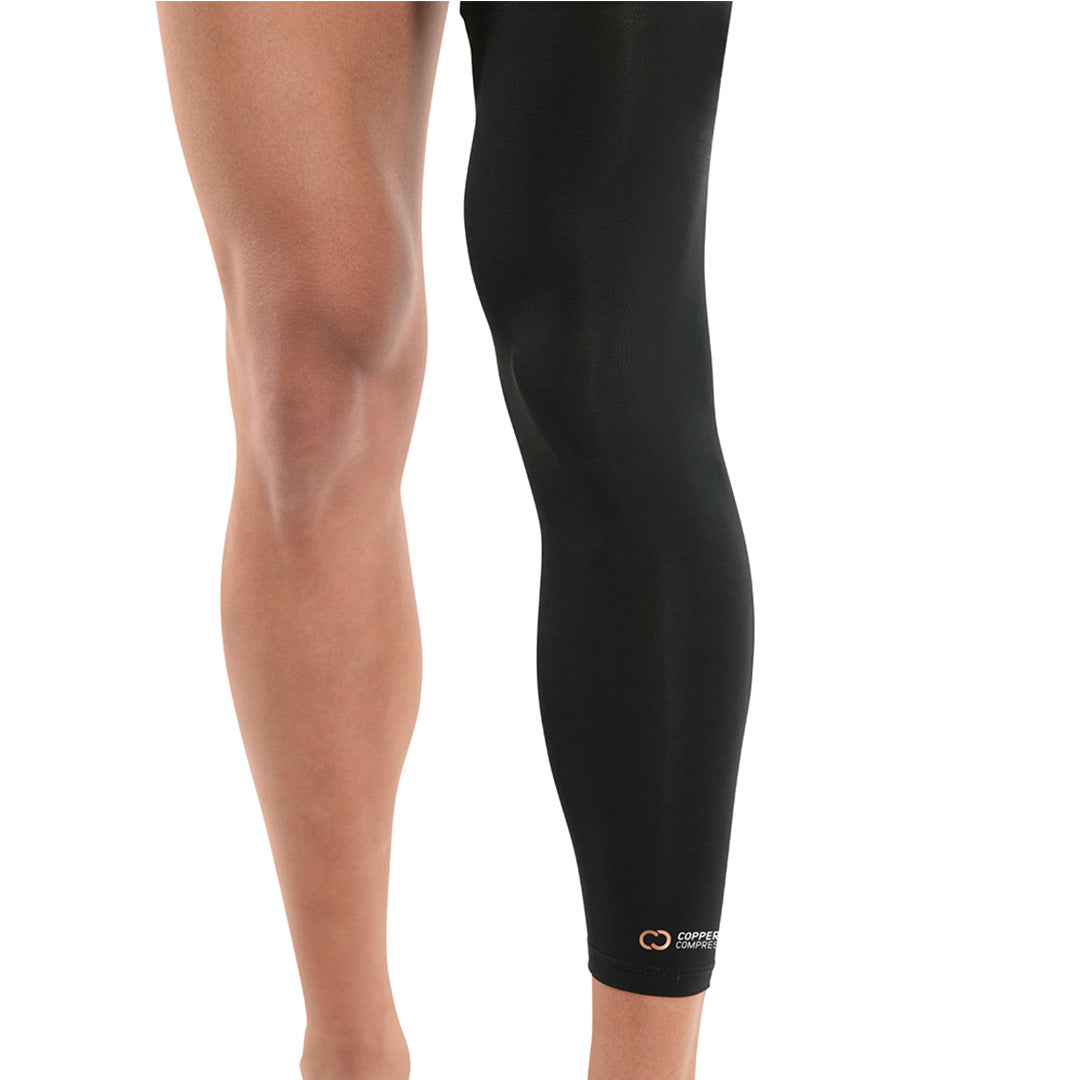 Copper Infused Full Leg Sleeve Left Or Right Leg W Unisex Fit And Copper Compression