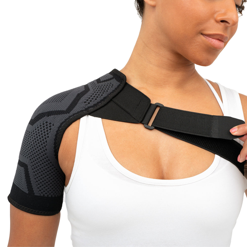 Copper Compression Shoulder Brace, Shoulder Pain Relief with PowerKnit  Compression Technology, Shoulder Support Brace for Men & Women