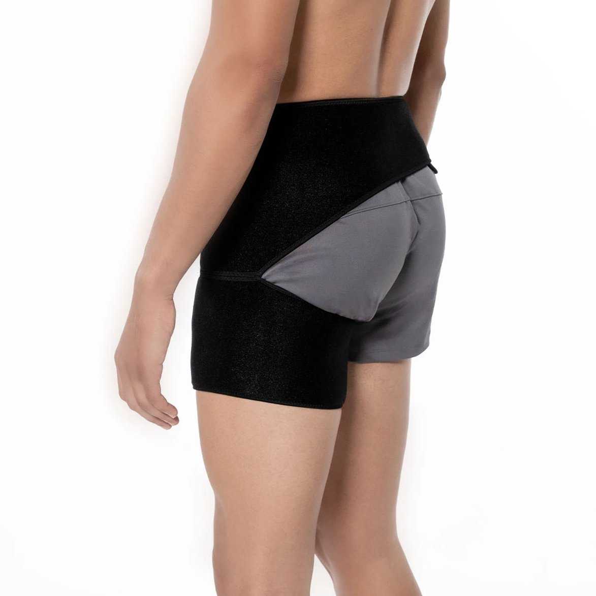Copper-Infused Groin Thigh Sleeve & Hip Support Wrap - Unisex & Copper ...