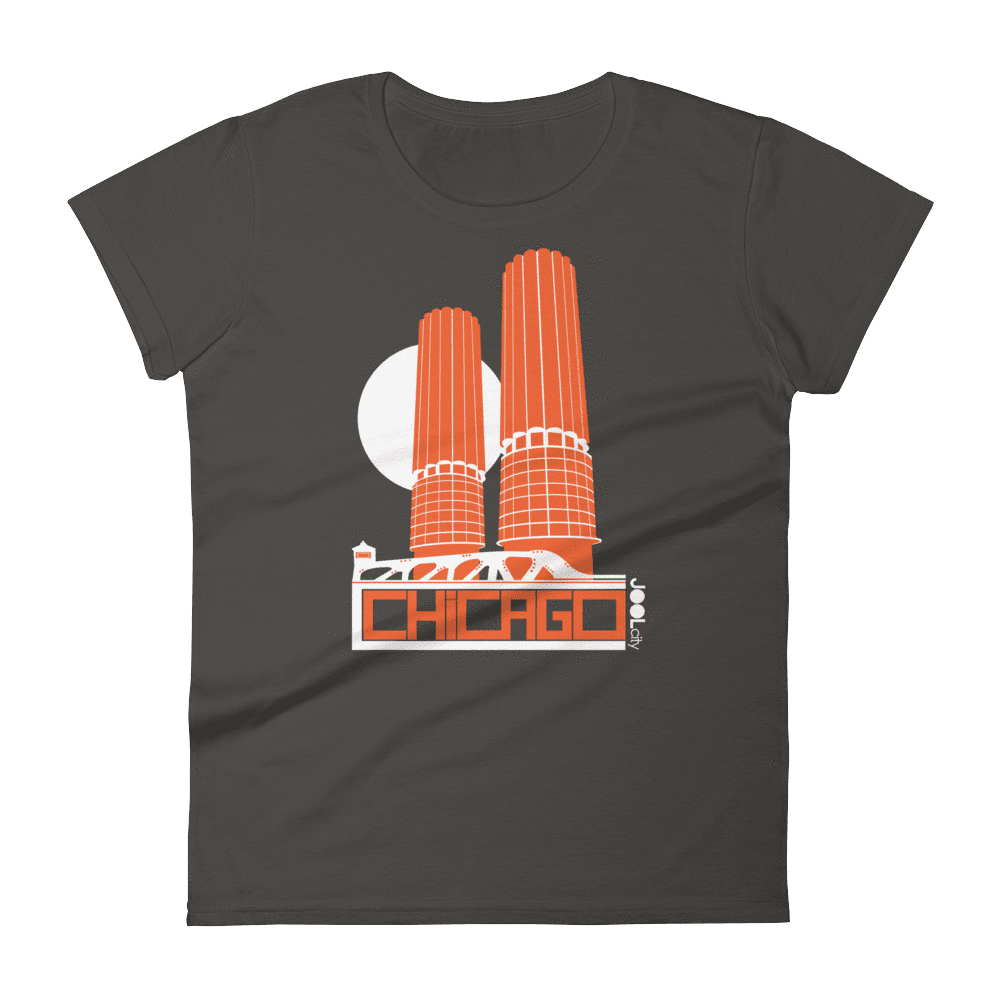 Chicago Marina Towers Women's Short Sleeve T-Shirt T-Shirt Smoke / 2XL designed by JOOLcity