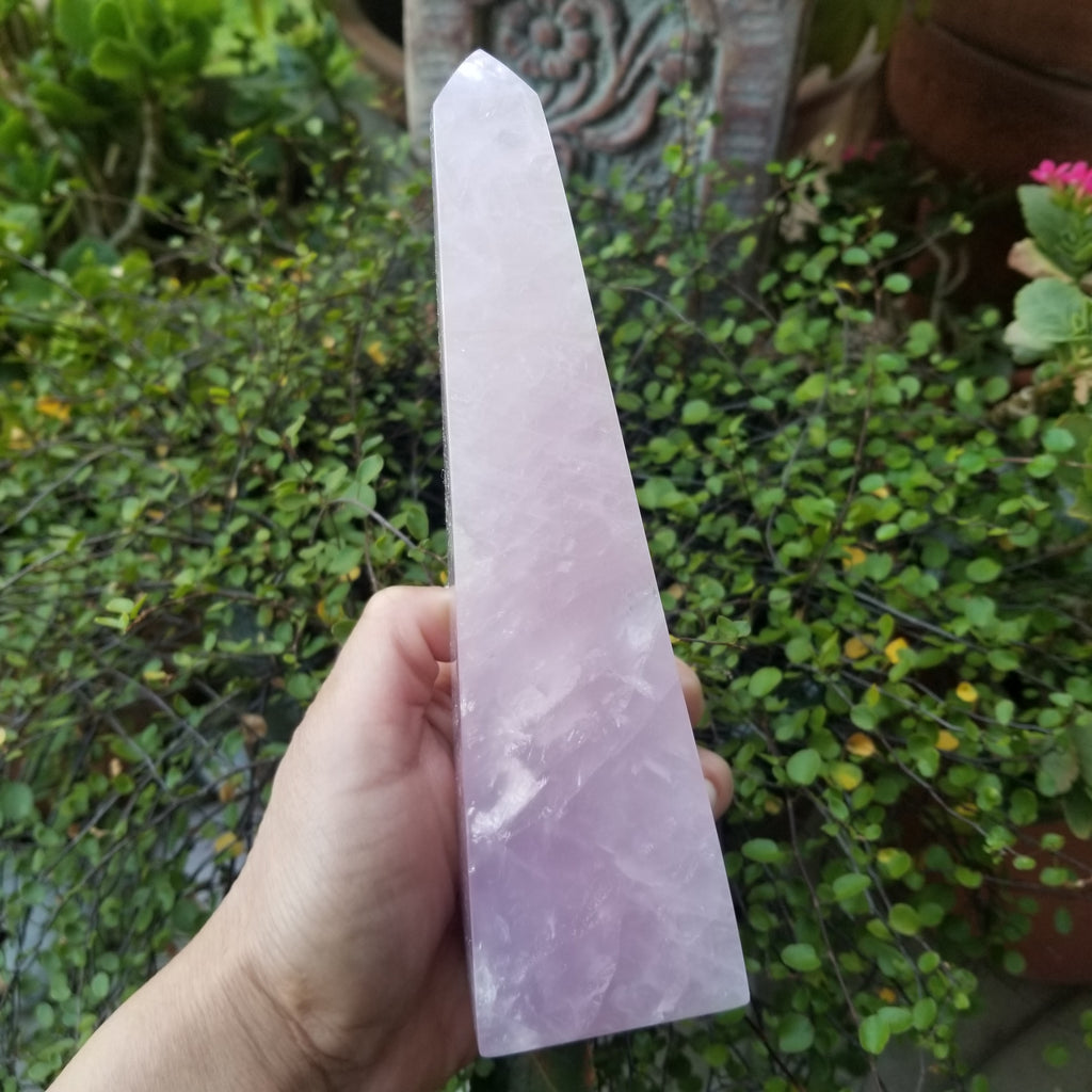 Pink Crystal Quartz Obelisk