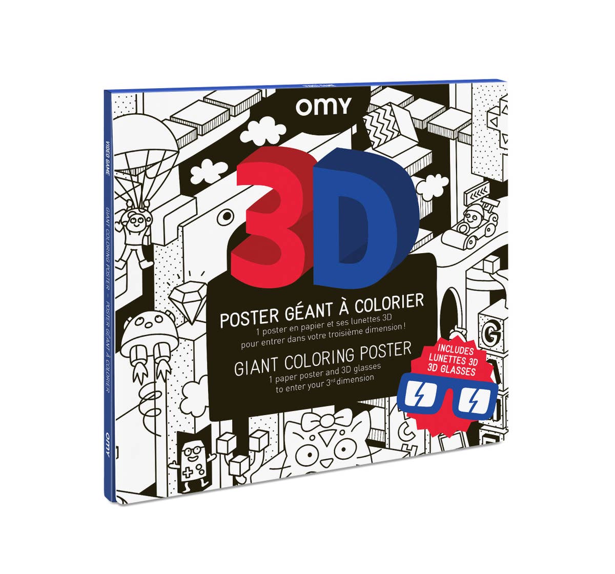 Download Omy 3D Giant Coloring Poster - Rose & Rex