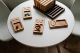 Wooden Number Tray Set