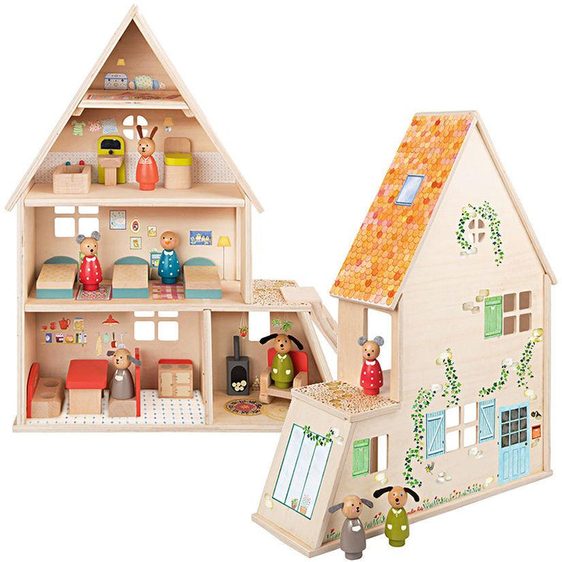 doll house with family