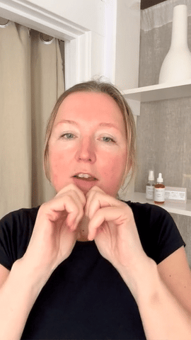 expert skincare esthetician gunilla demonstrates how to do a facial massage to offer radian skin.