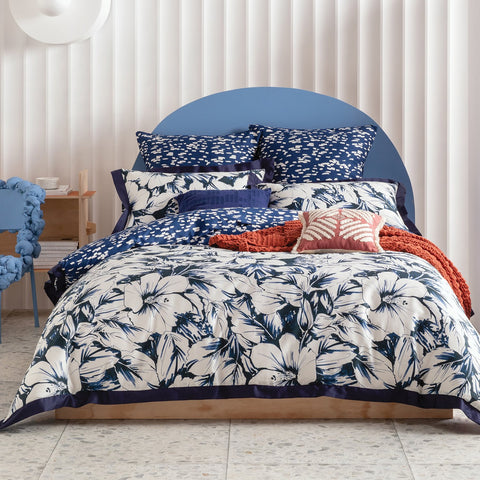 Blue Alto Quilt Cover Set