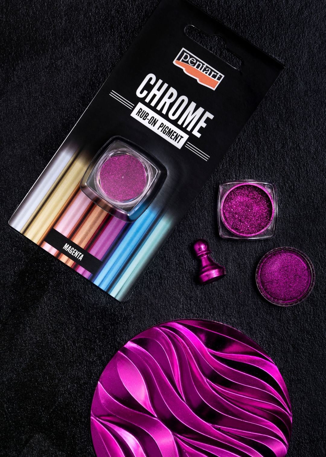 Magenta | Chrome Rub-On Pigment