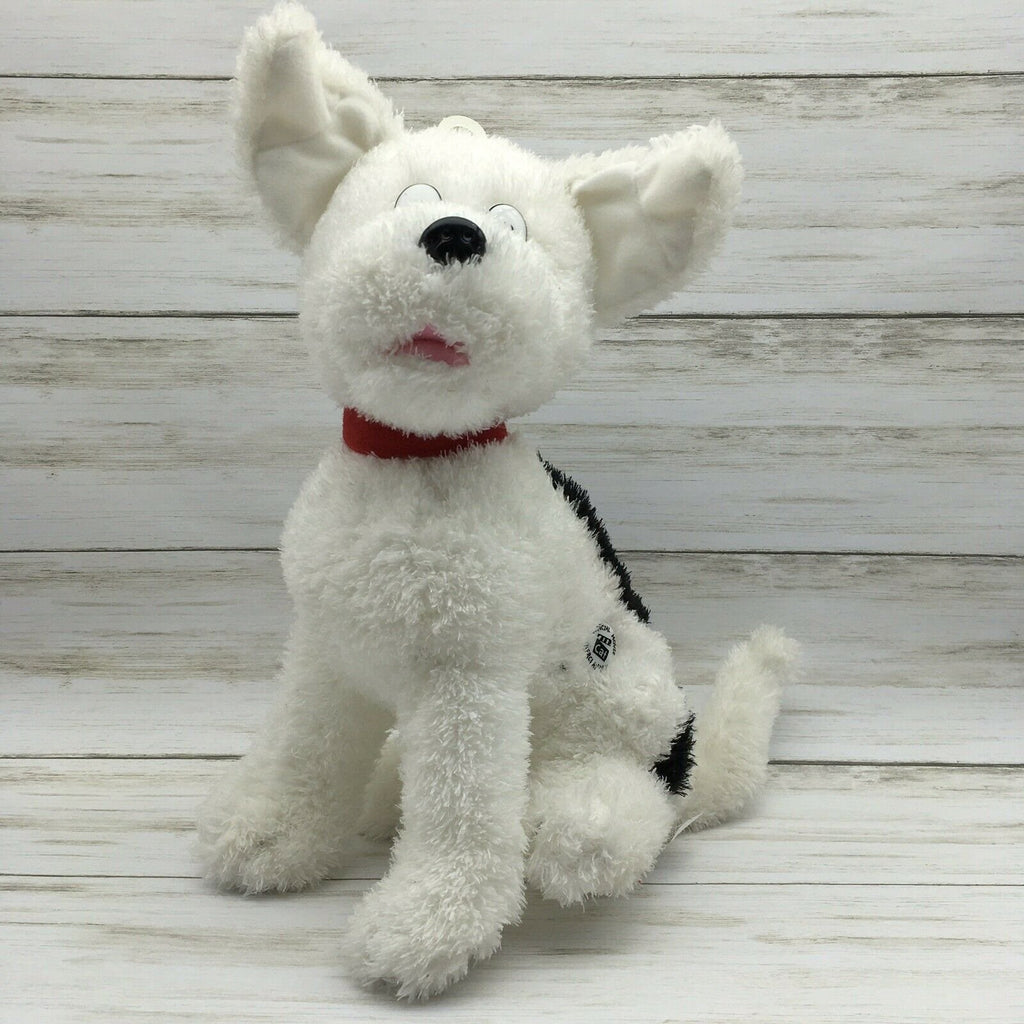 white dog plush