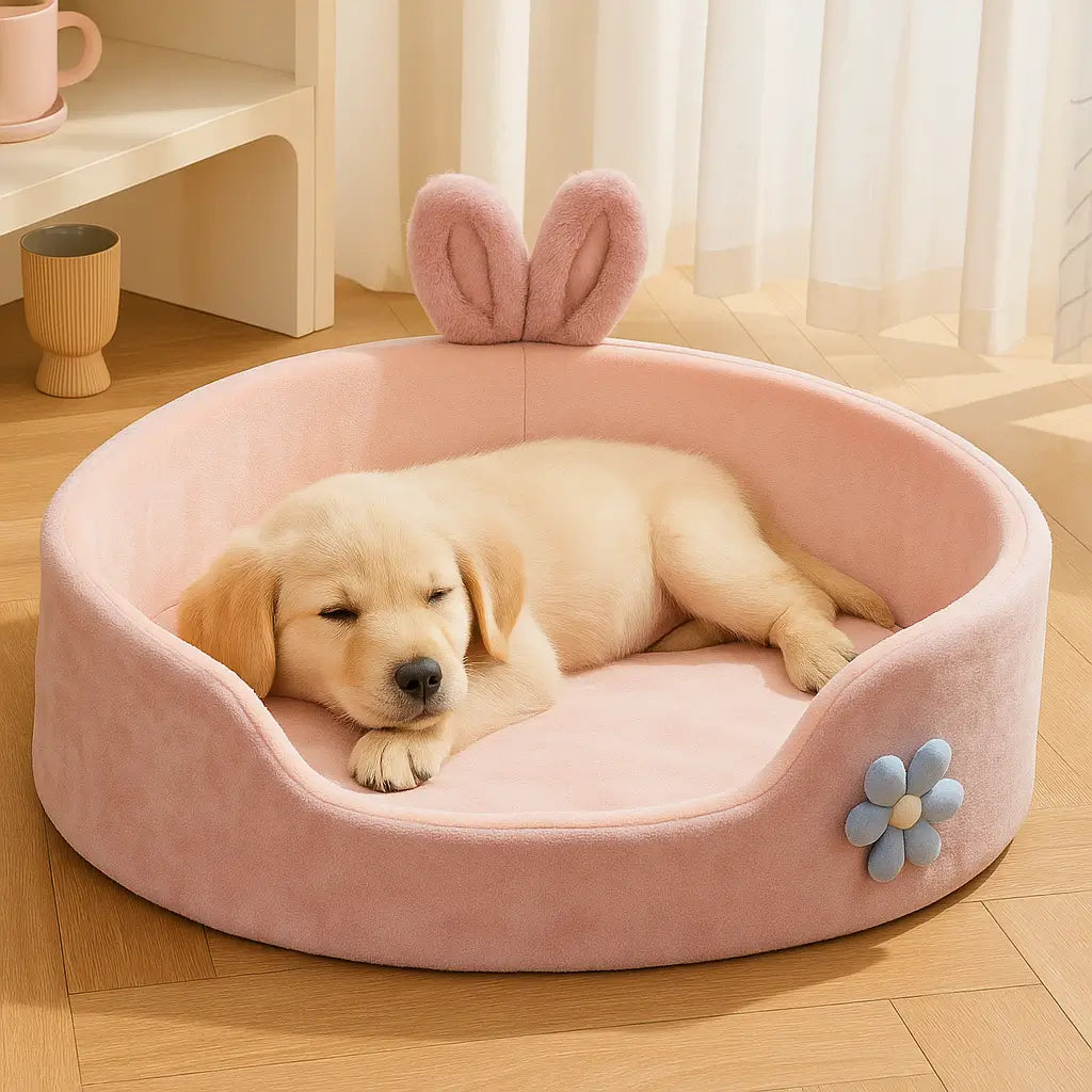 Lit-pour-chien-chiot-allonger