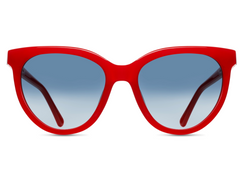 Beverly in Candy Red + Grey Gradient | Brightside Eyewear