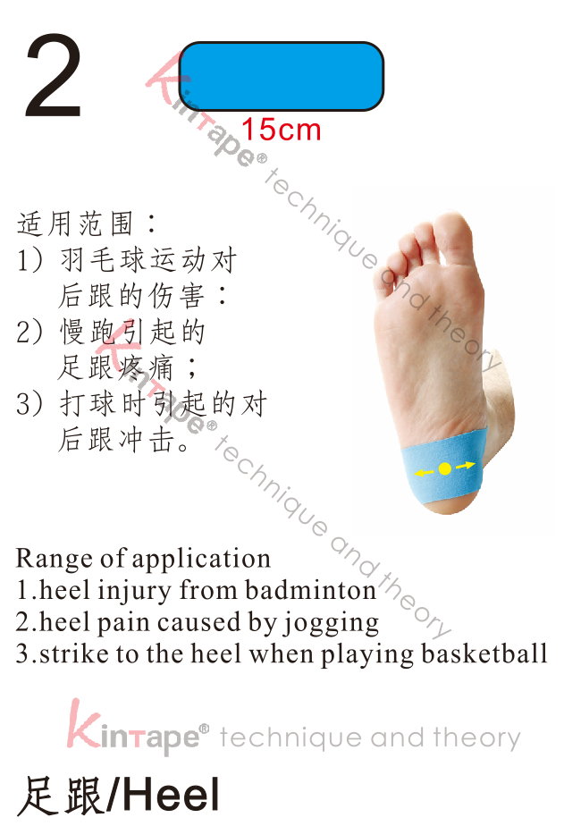 kintape application for heel