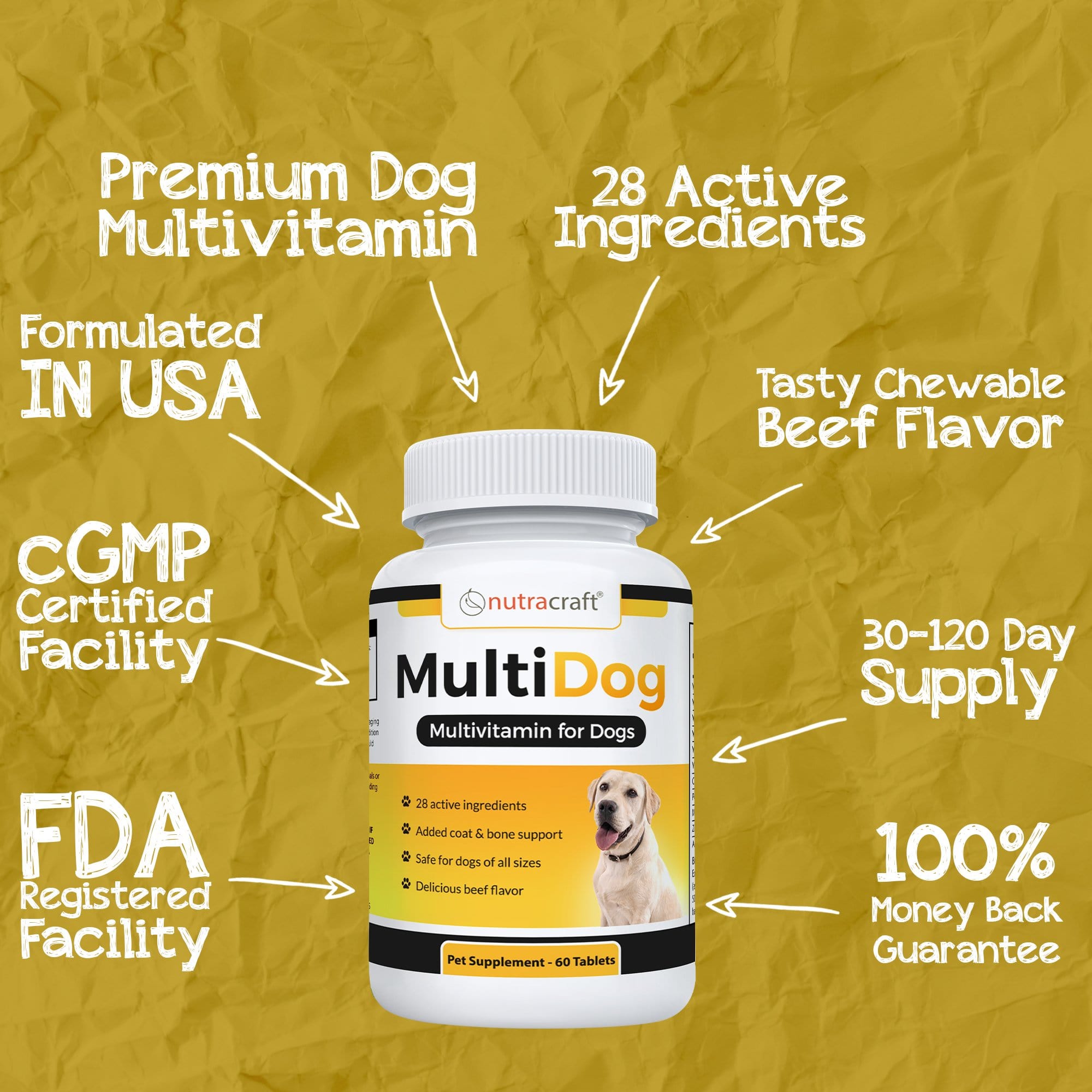 MultiDog Multivitamin for Dogs Nutracraft