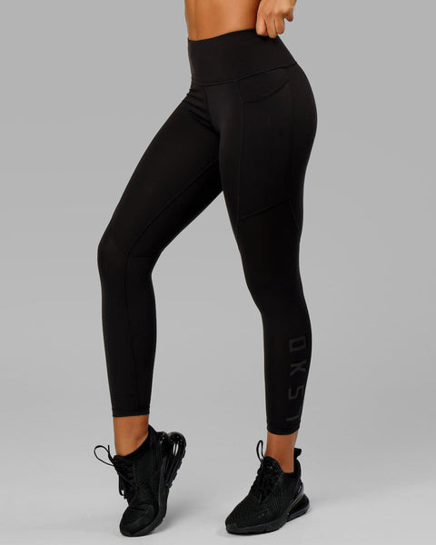 Gymshark Studio Cropped Womens 3/4 Training Tights - Black – Start