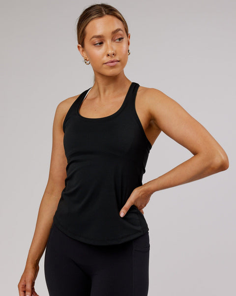 Rep Shelf Bra Performance Tank - Black