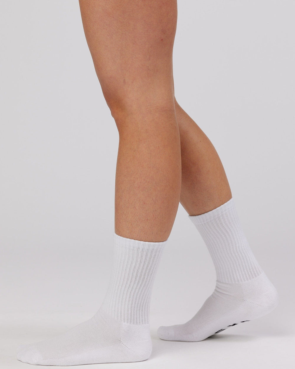 Daily 3 Pack Crew Socks - White